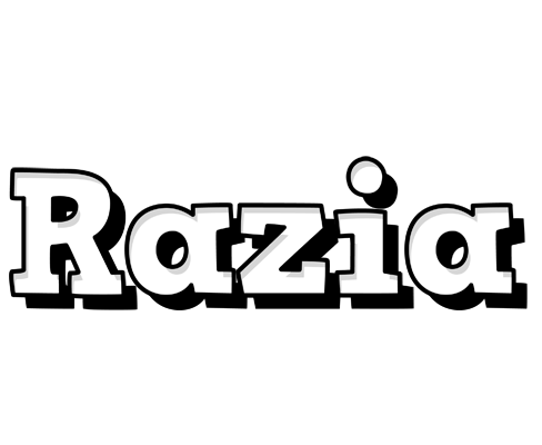 Razia snowing logo
