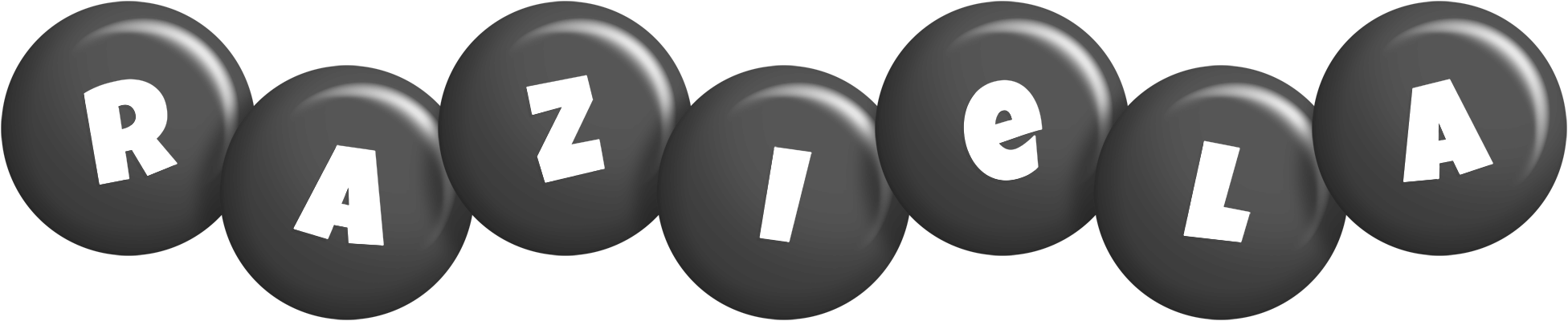 Raziela candy-black logo