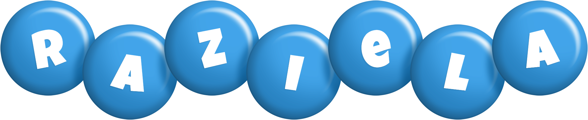 Raziela candy-blue logo
