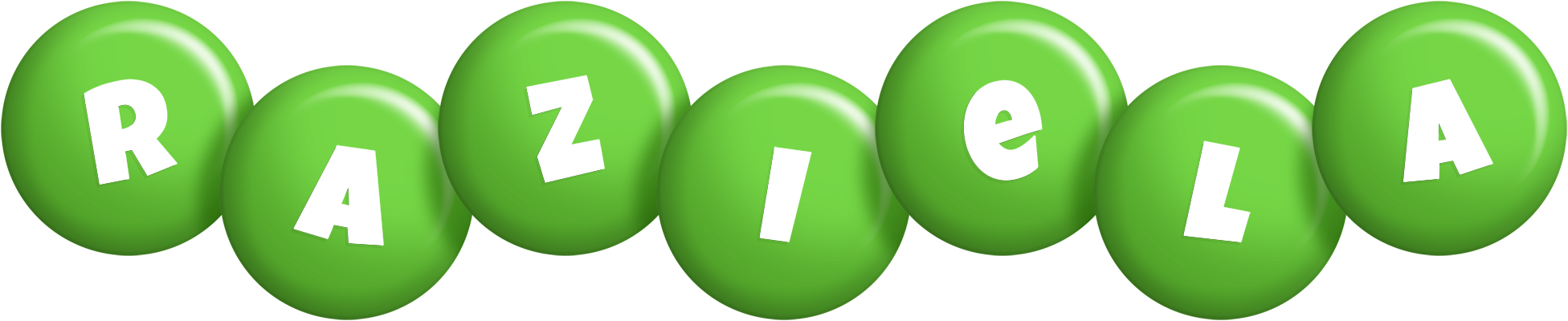 Raziela candy-green logo