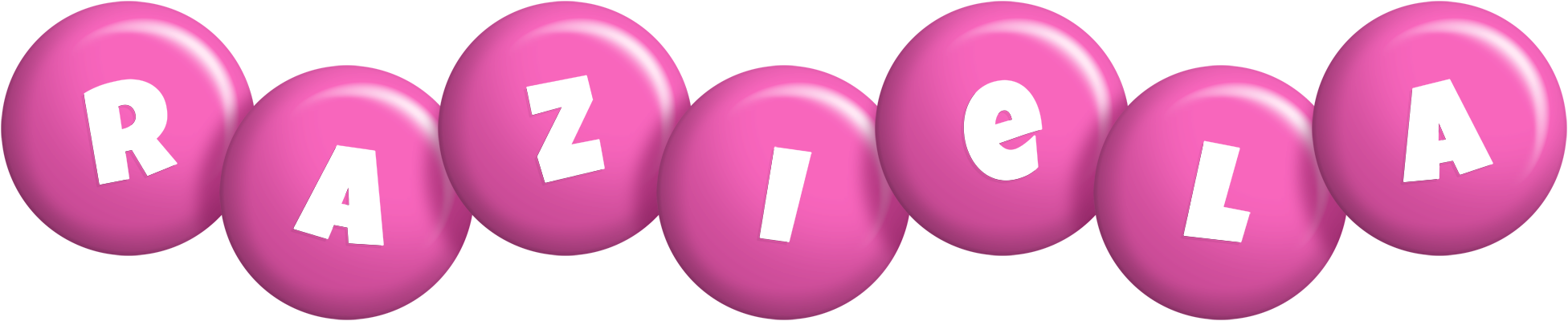 Raziela candy-pink logo