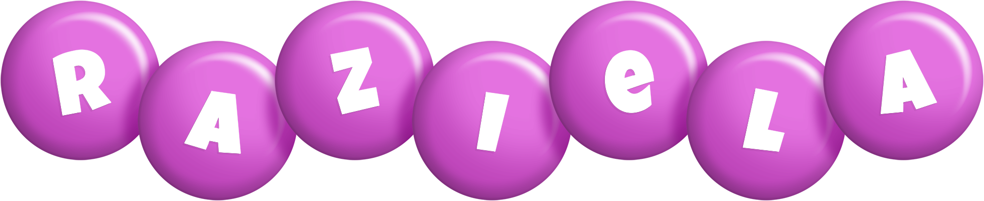 Raziela candy-purple logo