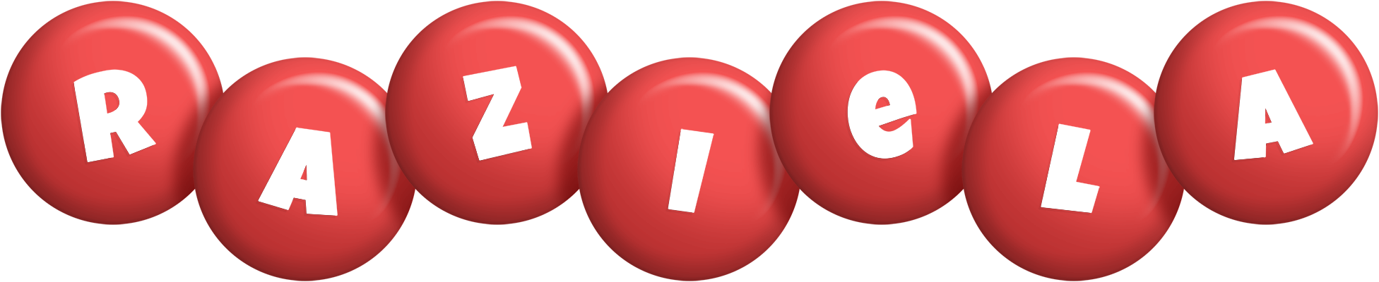Raziela candy-red logo