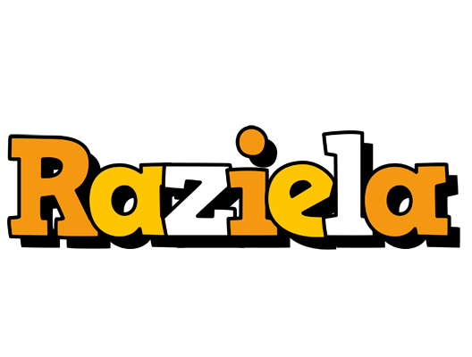 Raziela cartoon logo