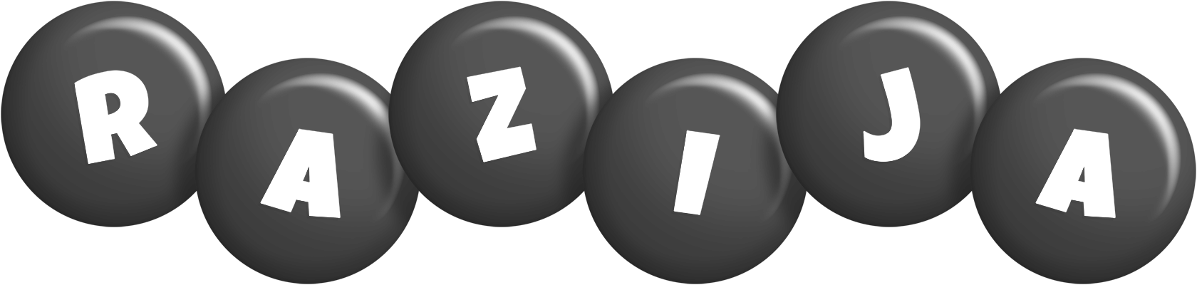 Razija candy-black logo