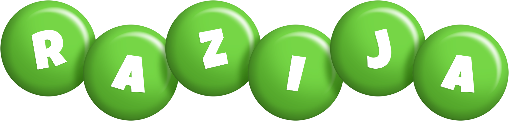 Razija candy-green logo