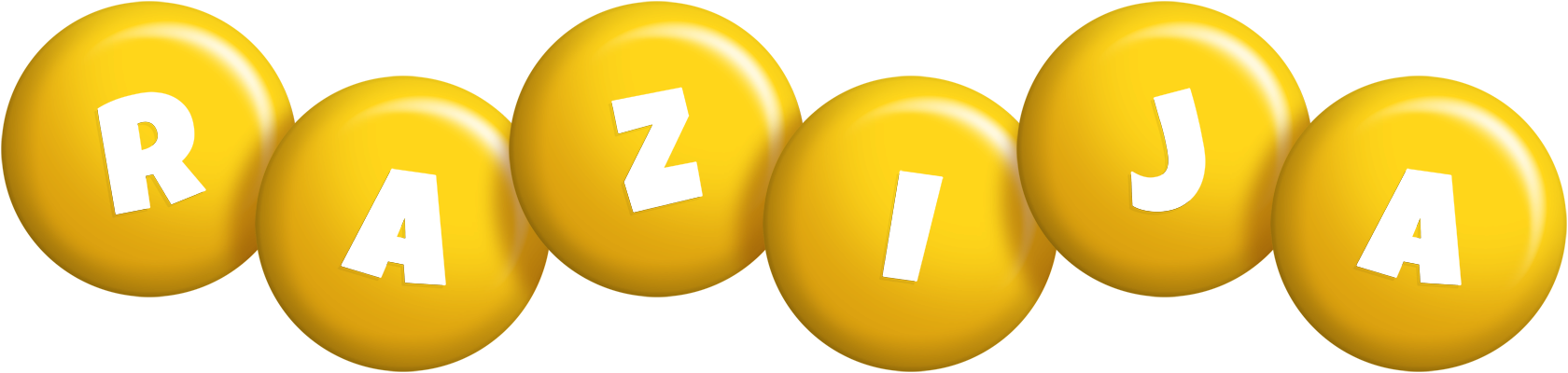Razija candy-yellow logo