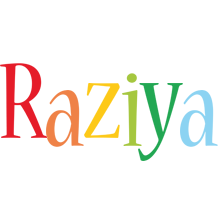 Raziya birthday logo