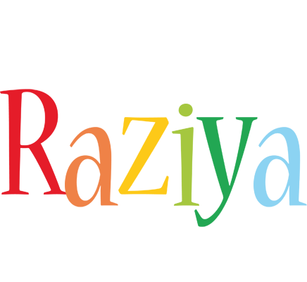 Raziya birthday logo
