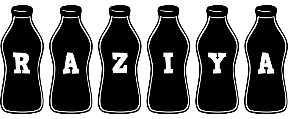 Raziya bottle logo