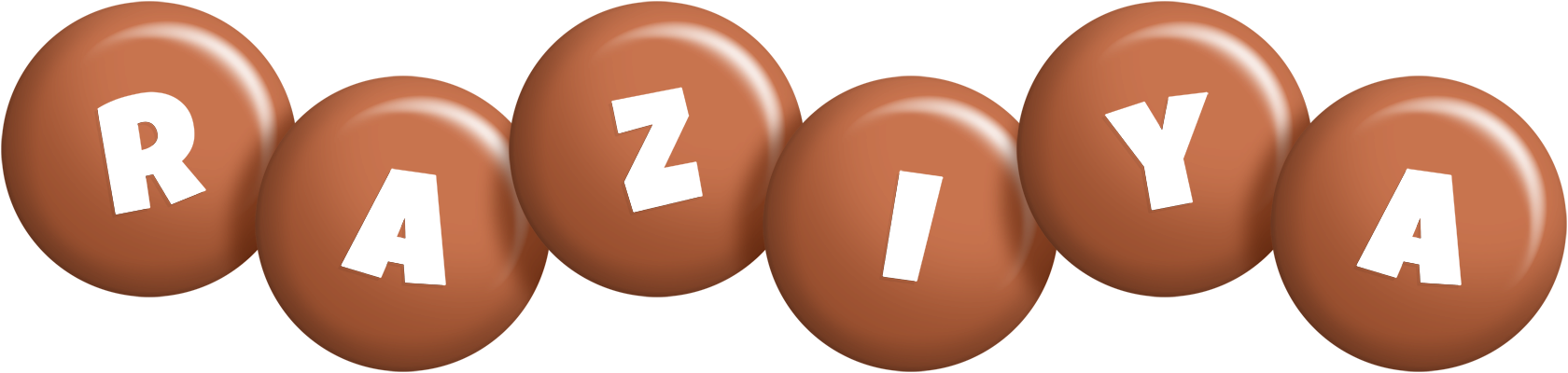 Raziya candy-brown logo