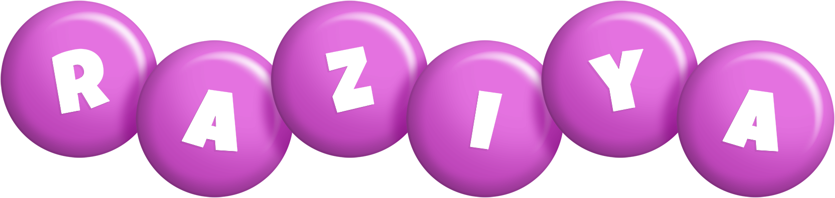 Raziya candy-purple logo