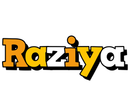 Raziya cartoon logo