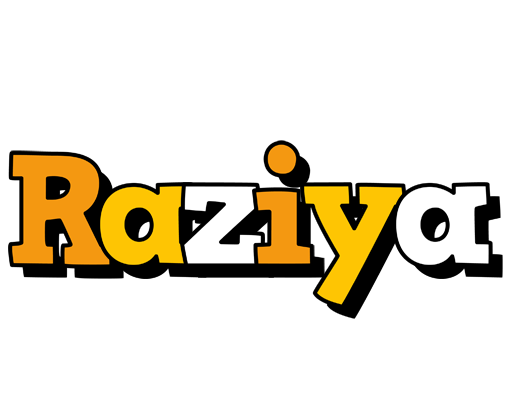 Raziya cartoon logo