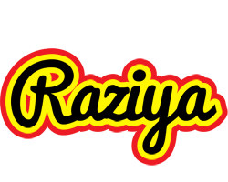 Raziya flaming logo