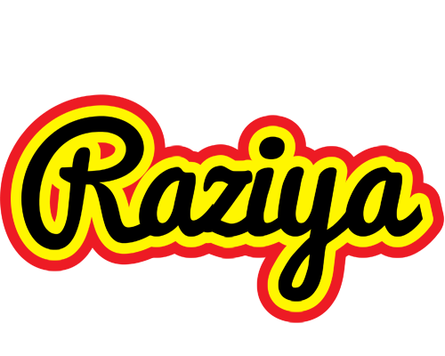 Raziya flaming logo