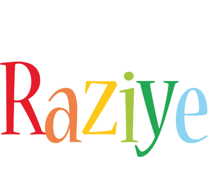 Raziye birthday logo