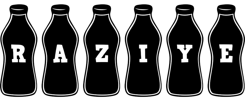 Raziye bottle logo