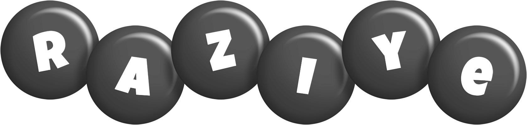 Raziye candy-black logo