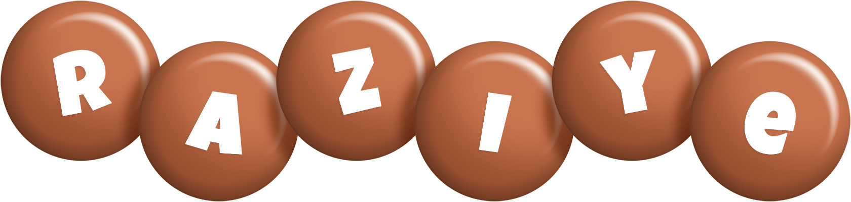 Raziye candy-brown logo