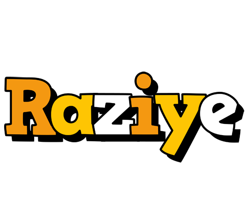 Raziye cartoon logo