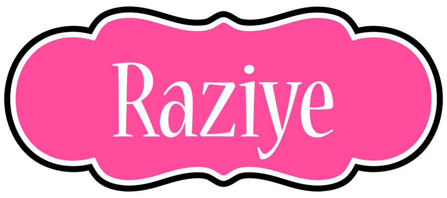 Raziye invitation logo