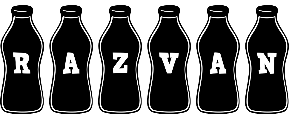 Razvan bottle logo