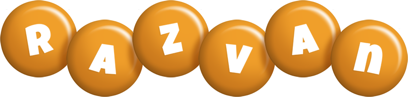 Razvan candy-orange logo