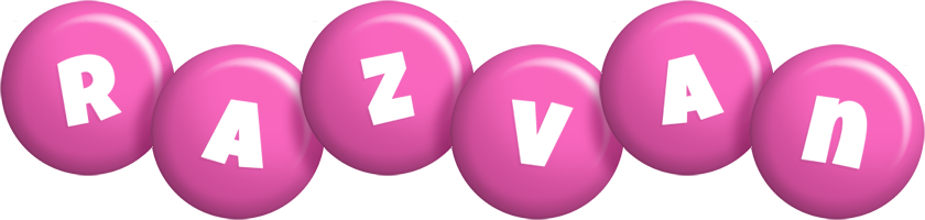 Razvan candy-pink logo