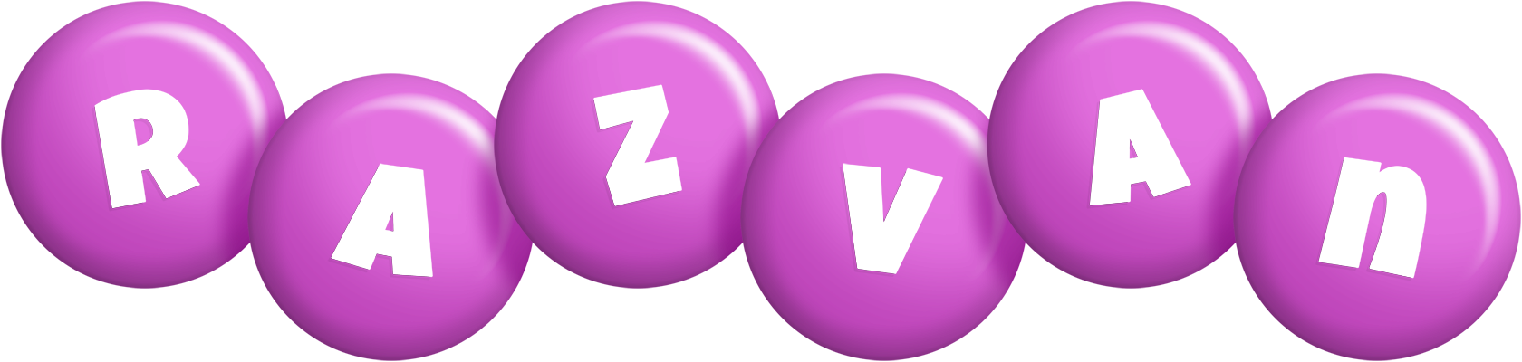 Razvan candy-purple logo
