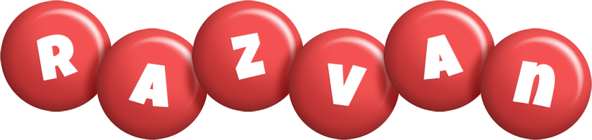 Razvan candy-red logo