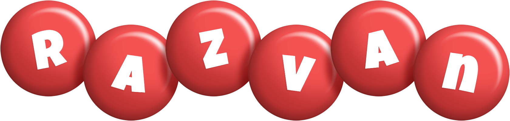 Razvan candy-red logo