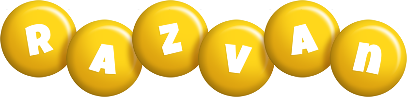 Razvan candy-yellow logo