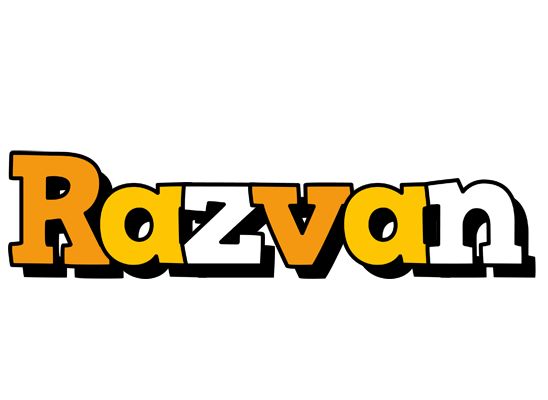 Razvan cartoon logo