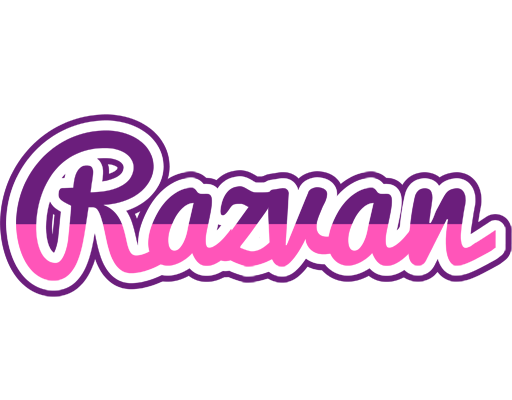 Razvan cheerful logo