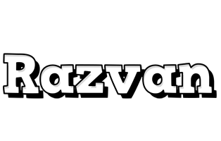 Razvan snowing logo