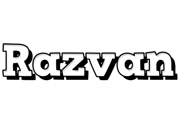 Razvan snowing logo