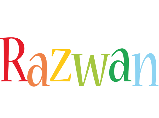 Razwan birthday logo