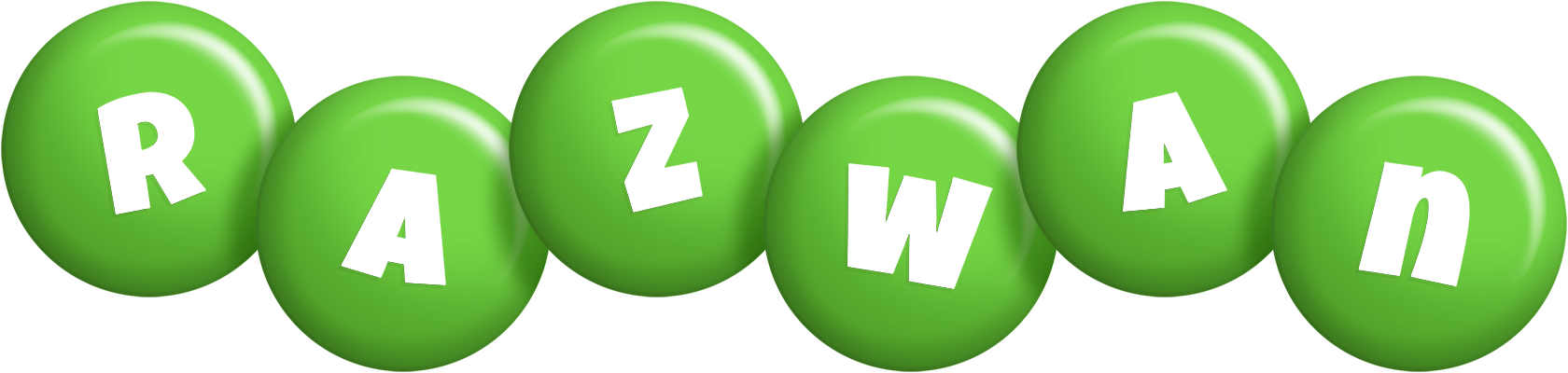 Razwan candy-green logo