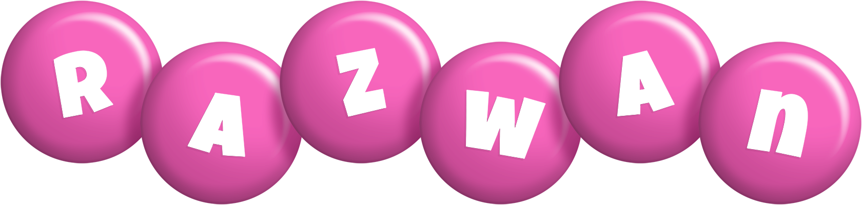 Razwan candy-pink logo