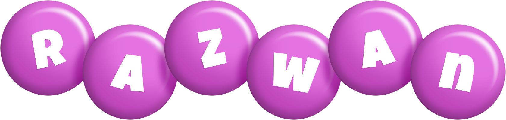 Razwan candy-purple logo