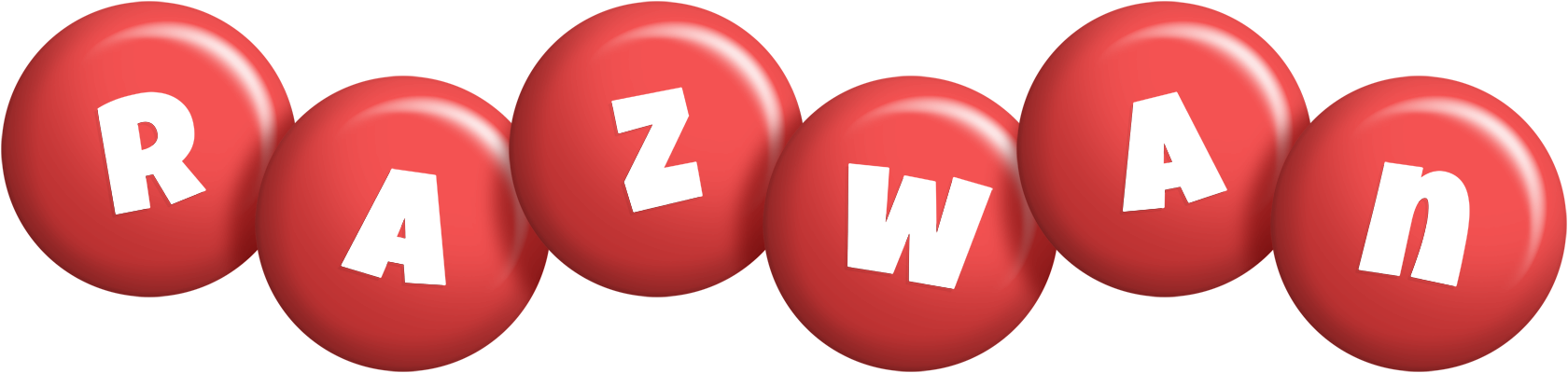 Razwan candy-red logo