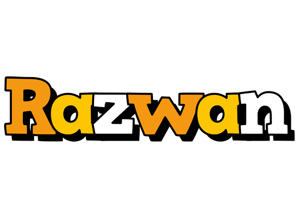 Razwan cartoon logo
