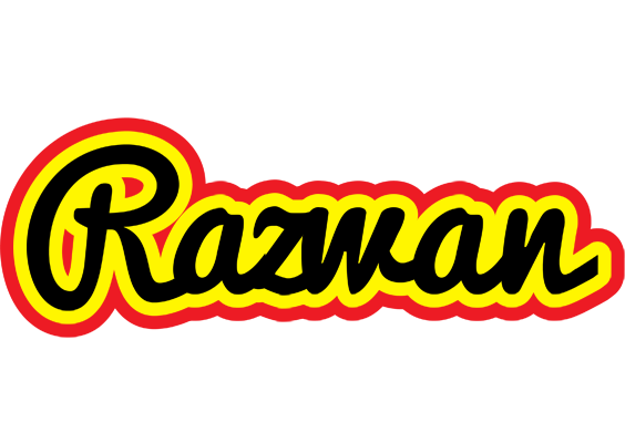 Razwan flaming logo