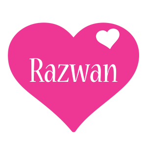 Razwan love-heart logo