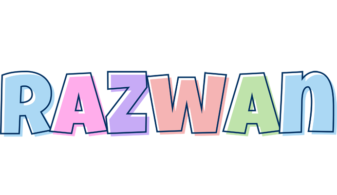 Razwan pastel logo