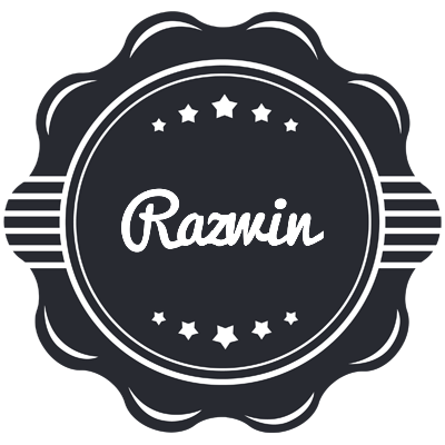 Razwin badge logo