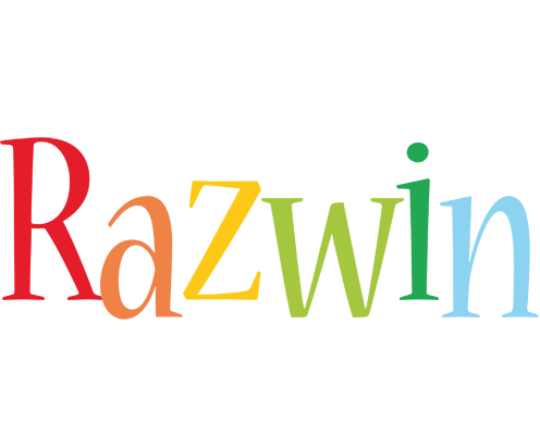 Razwin birthday logo