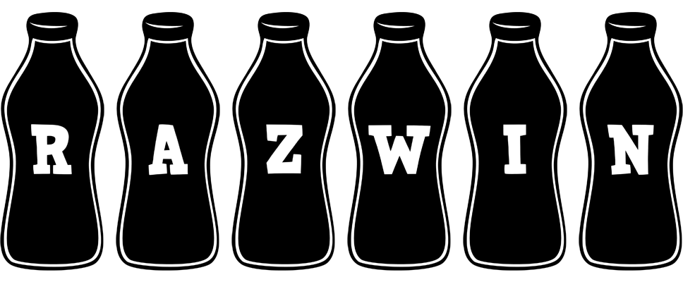 Razwin bottle logo