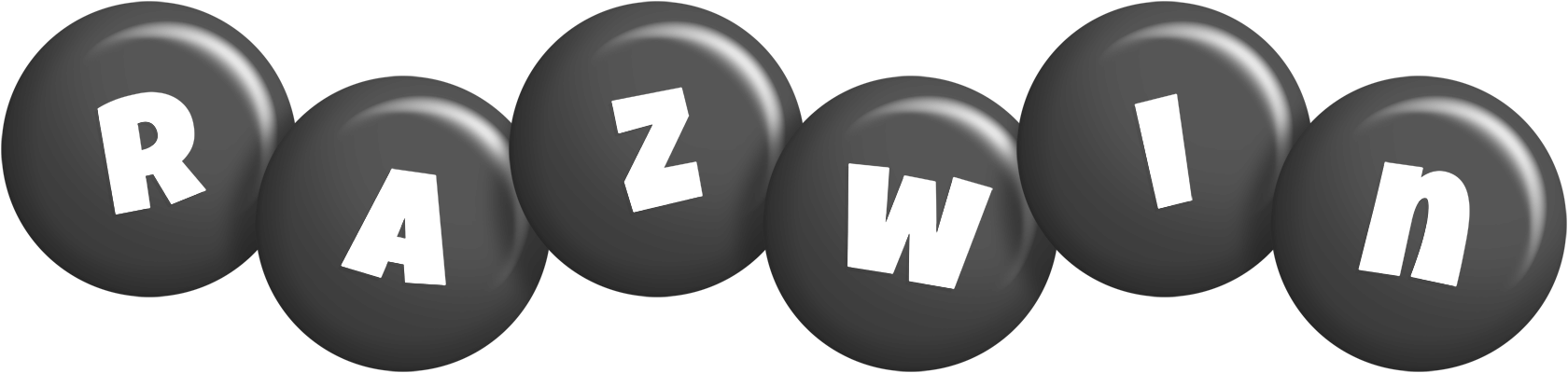 Razwin candy-black logo